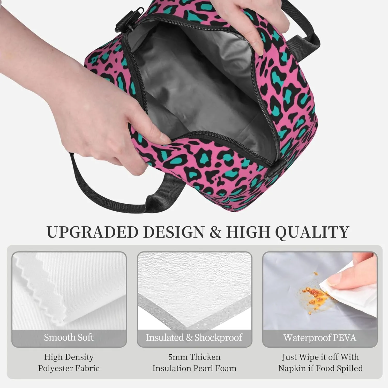 #10 Design,Insulated Reusable Lunch Bag with Adjustable Shoulder Strap for Adults,Team Number 10,Leakproof Office Picnic Hiking Beach Tote Bag,Red and Black,9x5x7.8in