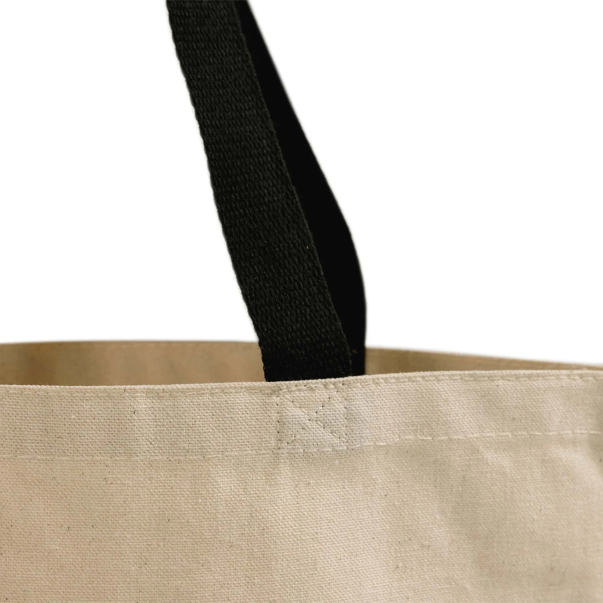 100% Cotton Canvas Tote Bags with Color Handles - TG244