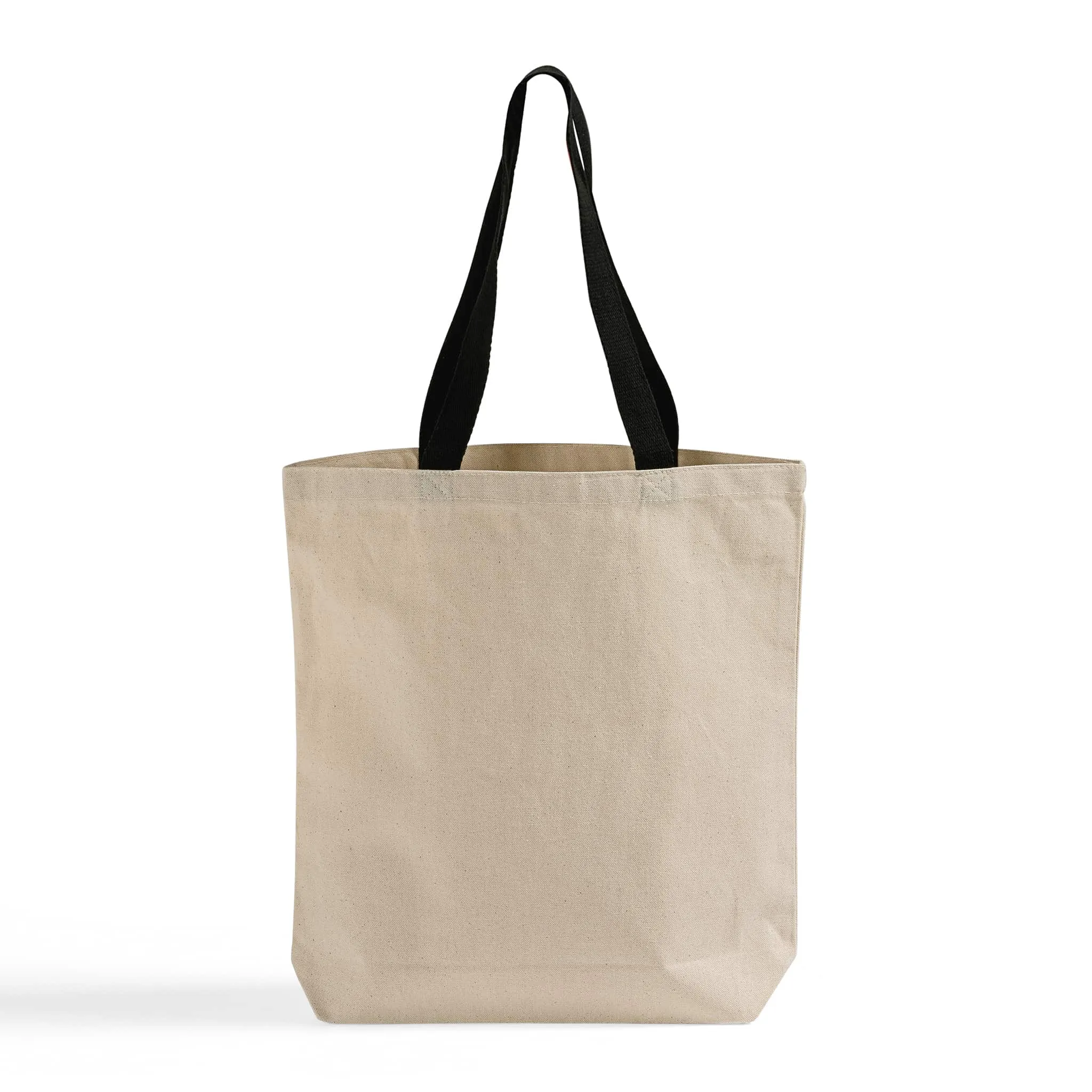 100% Cotton Canvas Tote Bags with Color Handles - TG244