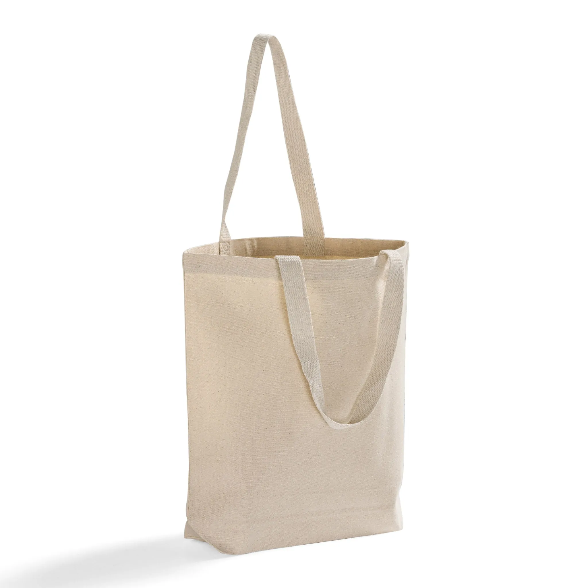 100% Cotton Canvas Tote Bags with Color Handles - TG244