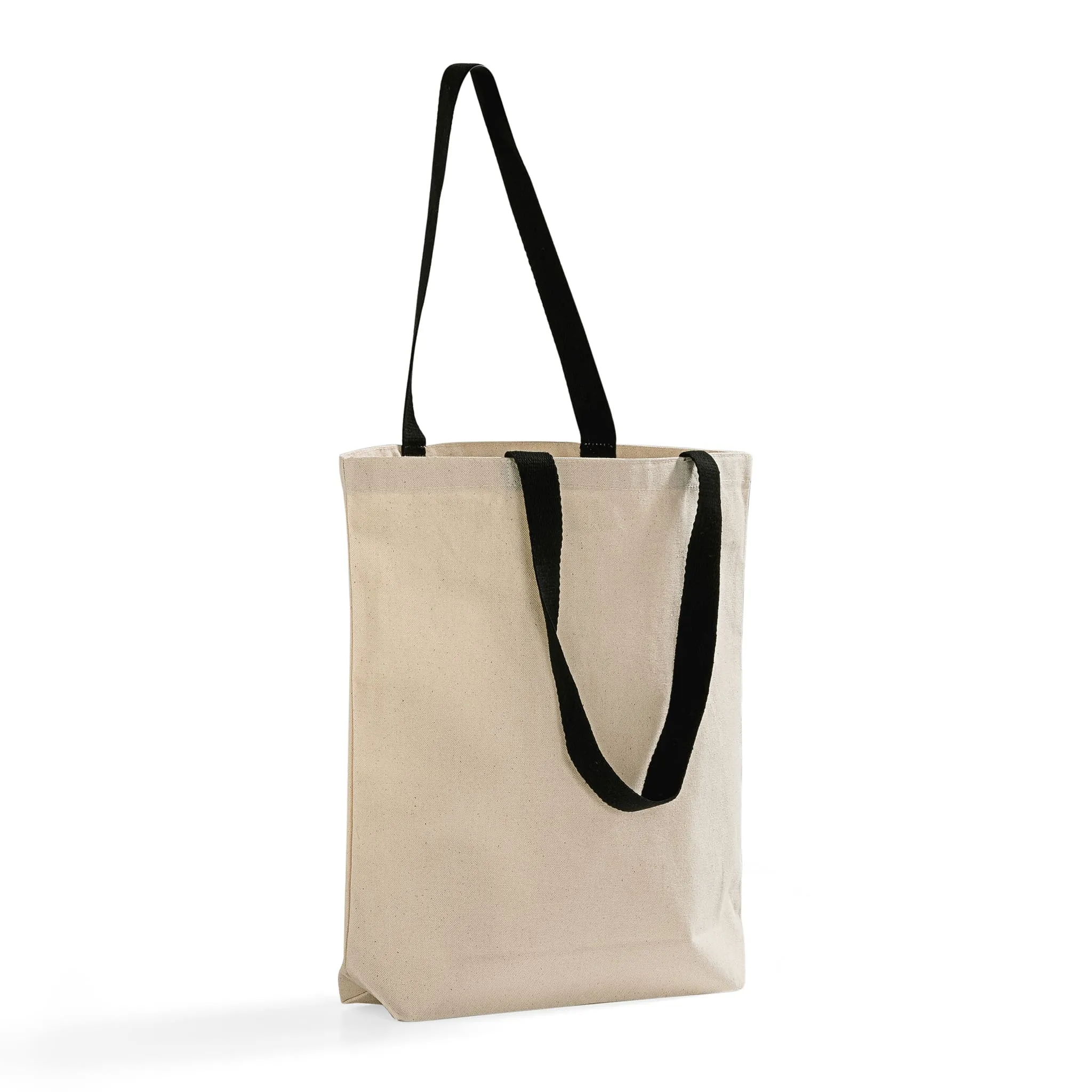 100% Cotton Canvas Tote Bags with Color Handles - TG244