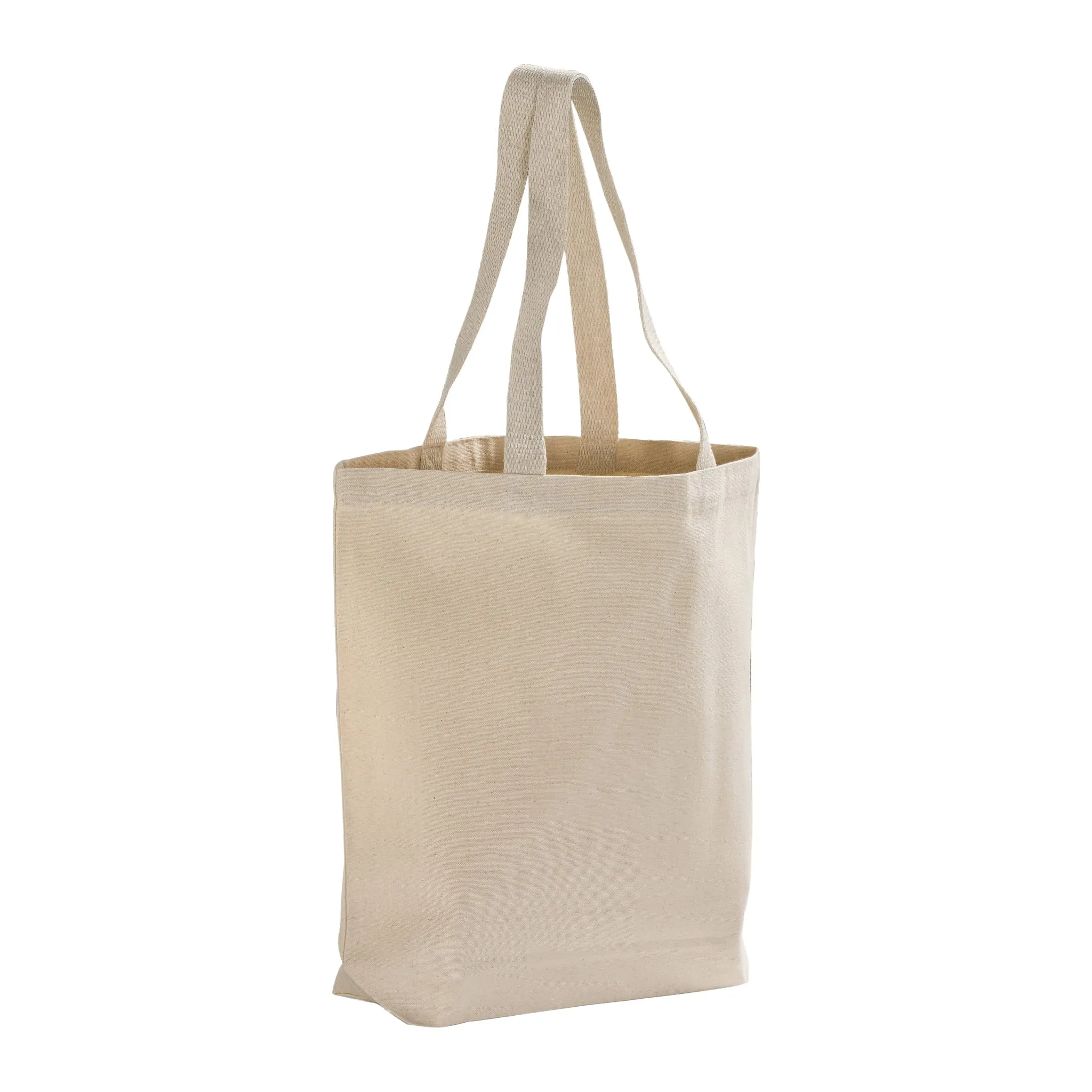 100% Cotton Canvas Tote Bags with Color Handles - TG244
