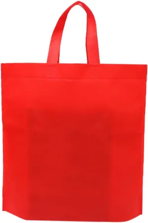 12 Non-woven Fabric Shopping Bags Red Heavy Duty 45x35x12cm Great for Retail