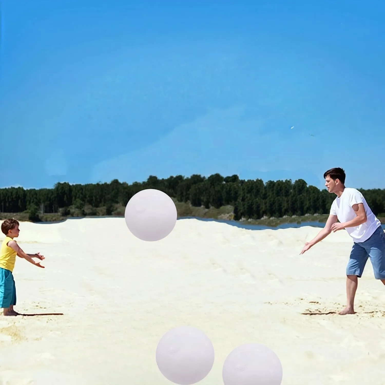 12" Beach Balls Bulk 12 Pack Inflatable Pool Ball for Kids Summer Water Games Party Supplies