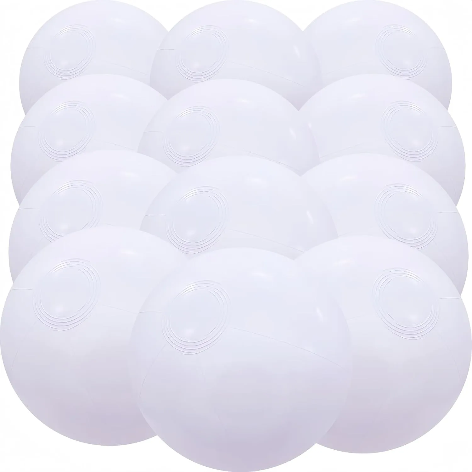 12" Beach Balls Bulk 12 Pack Inflatable Pool Ball for Kids Summer Water Games Party Supplies