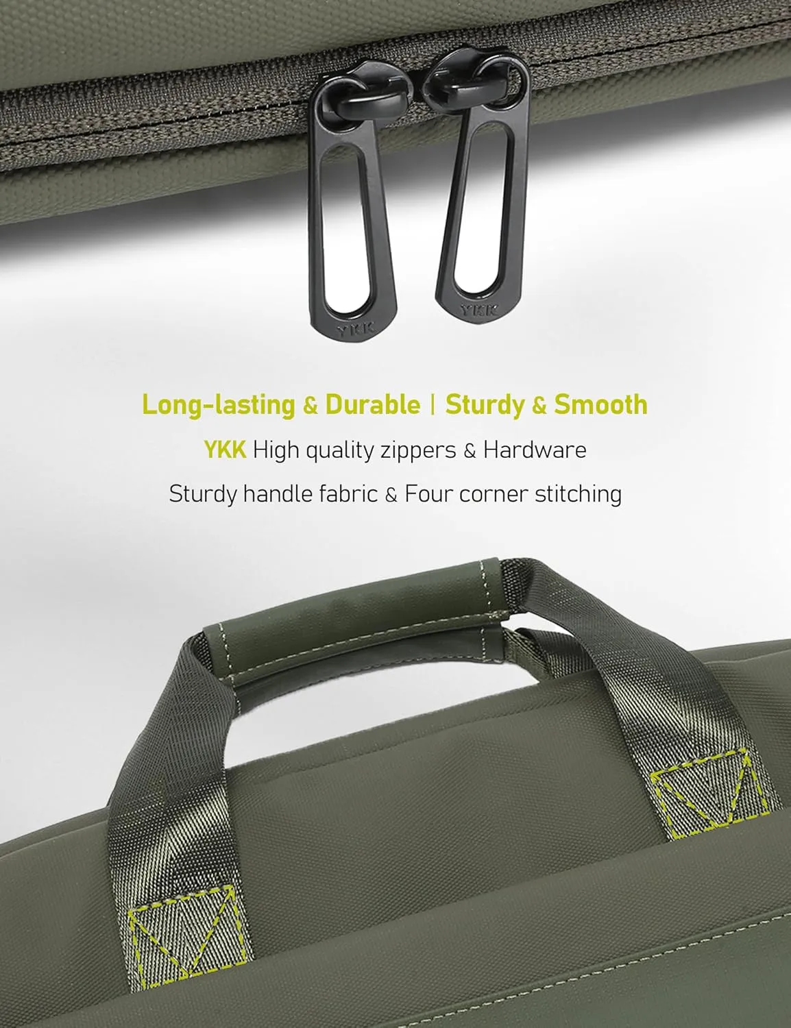 13-14 Inch Granulated Shoulder Portable Laptop Bag, Compatible with MacBook Pro 14 M4/M3/M2/M1, MacBook Air 13 M4, ASUS Chromebook Flip, 14 Inch Dell Latitude, Messenger Bag, Cypress Green