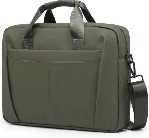 13-14 Inch Granulated Shoulder Portable Laptop Bag, Compatible with MacBook Pro 14 M4/M3/M2/M1, MacBook Air 13 M4, ASUS Chromebook Flip, 14 Inch Dell Latitude, Messenger Bag, Cypress Green