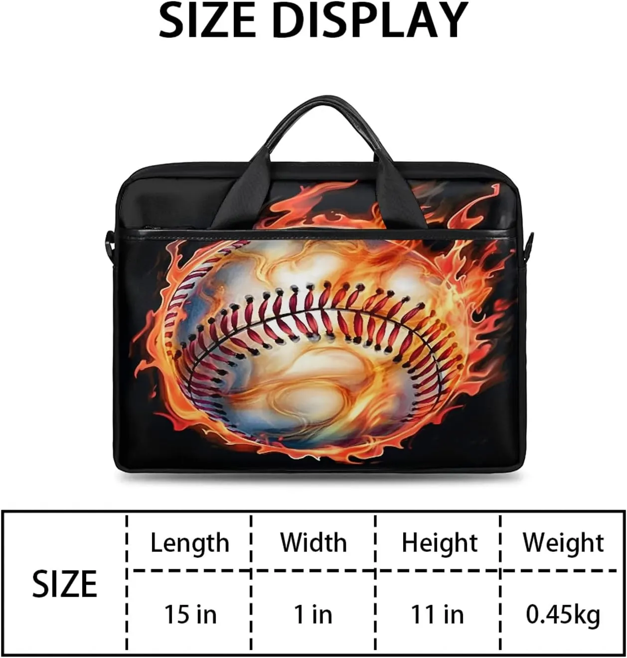 13-15 Inch Sports Baseball Handy Laptop Bag Sports Sports Shoulder Laptop Bag For Work, School, Travel And More
