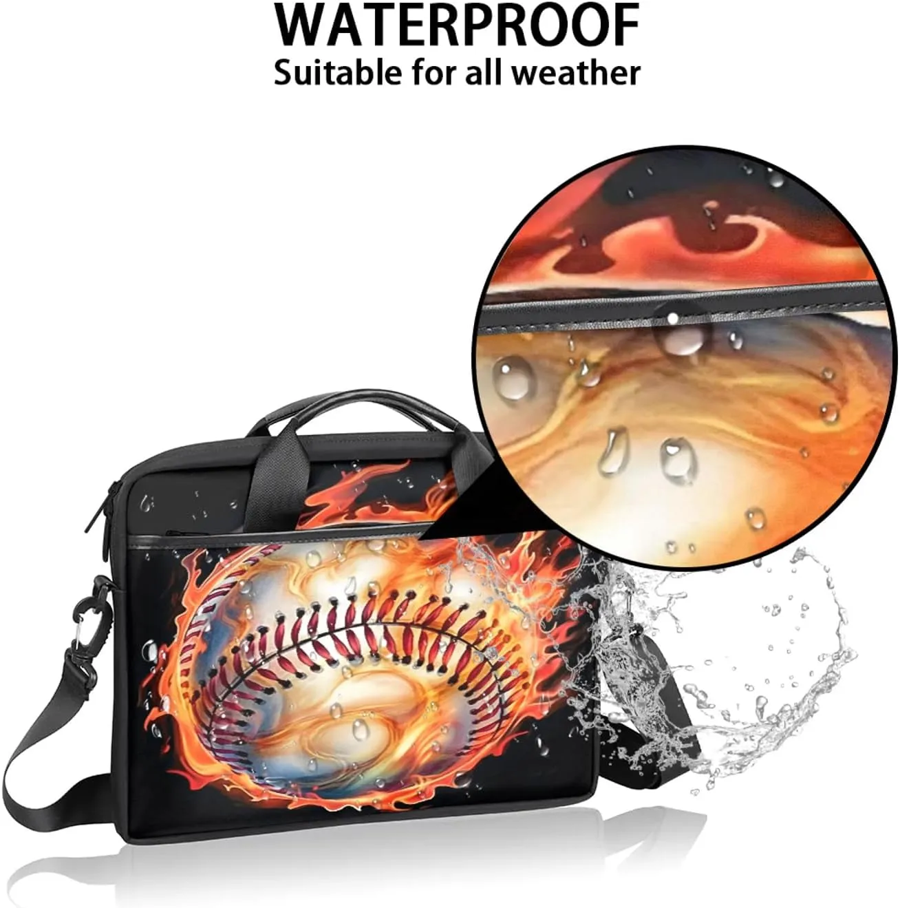 13-15 Inch Sports Baseball Handy Laptop Bag Sports Sports Shoulder Laptop Bag For Work, School, Travel And More