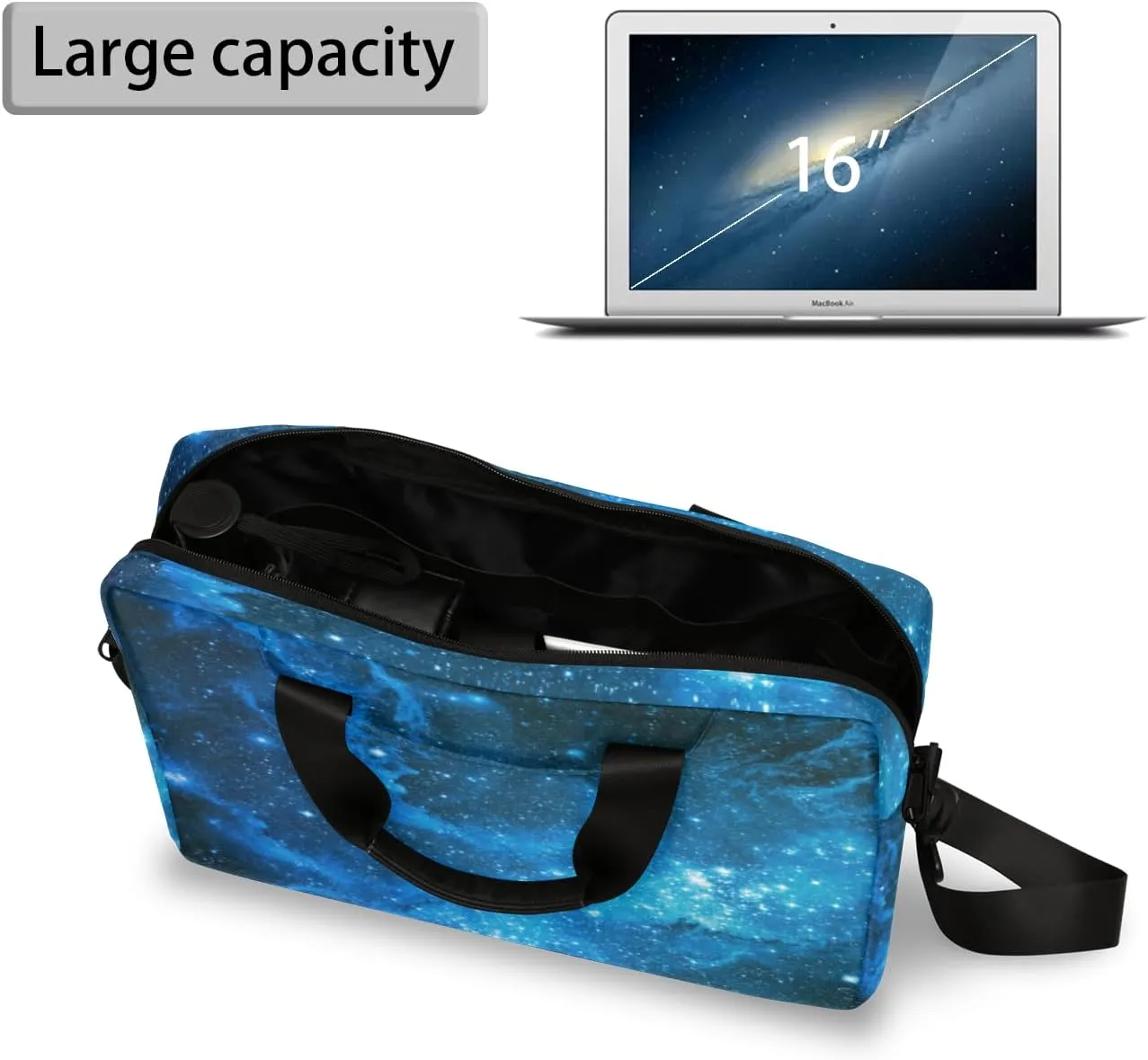 14 15 15.6 inch Laptop Briefcase Shoulder Travel Laptop Sleeve Case Work Computer Cover Carrying Bag