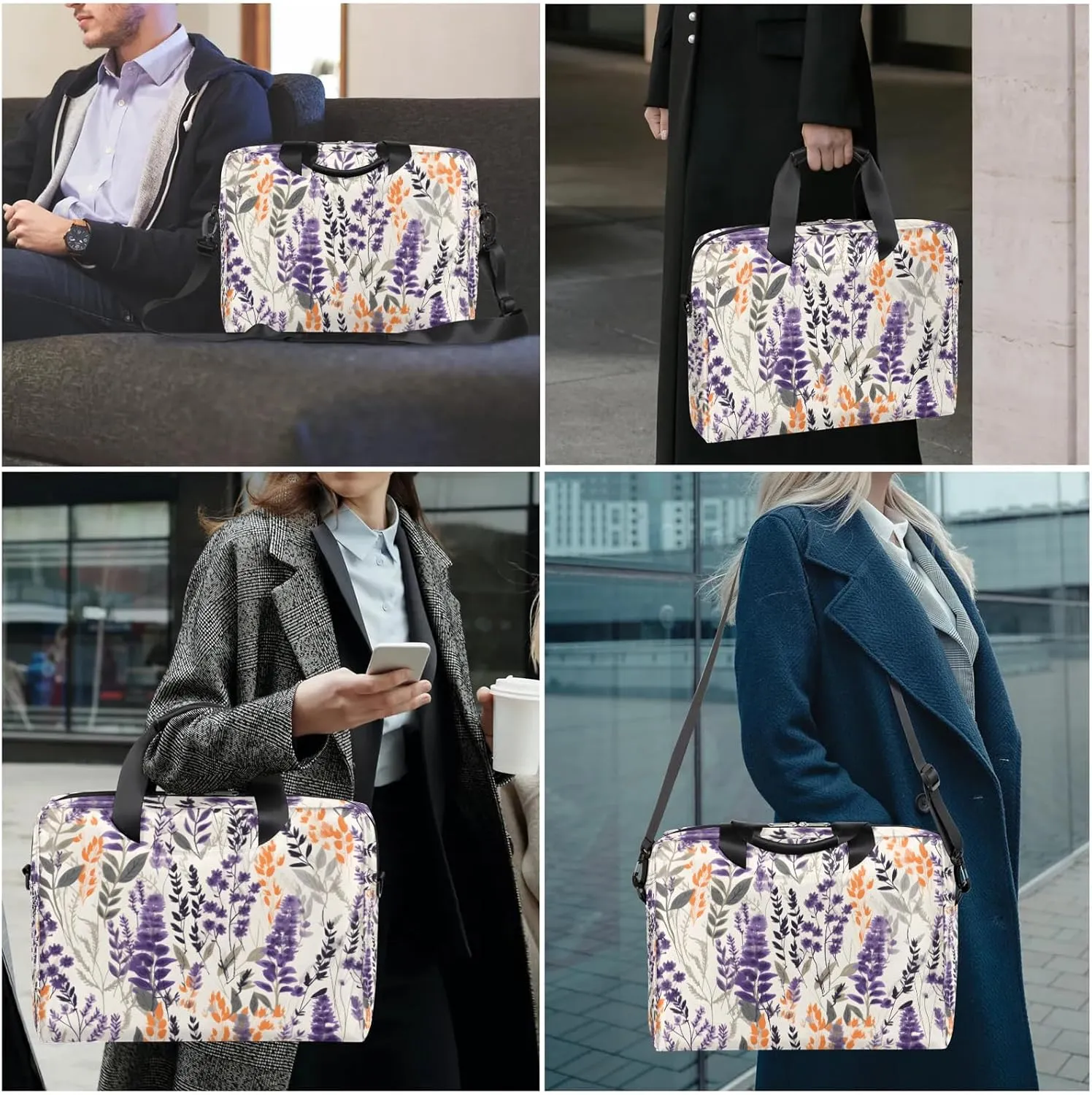 15.7 Inch Laptop Bag Computer Bag for Women Men Laptop Carrying Case with Adjustable Shoulder Strap