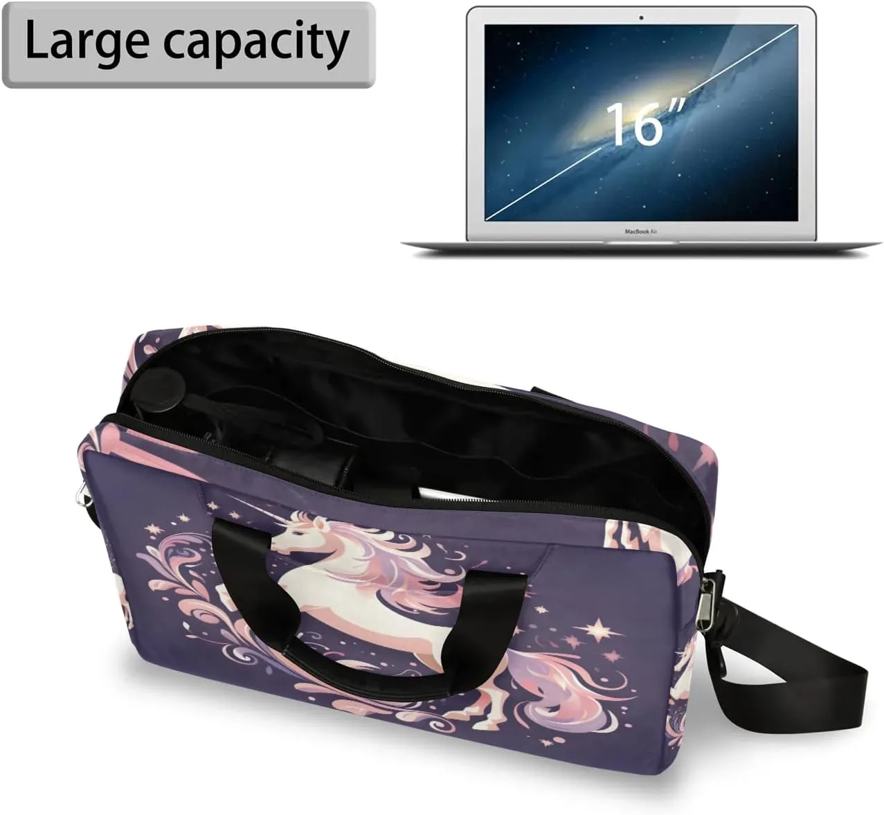 15.7 Inch Laptop Bag Computer Bag for Women Men Laptop Carrying Case with Adjustable Shoulder Strap