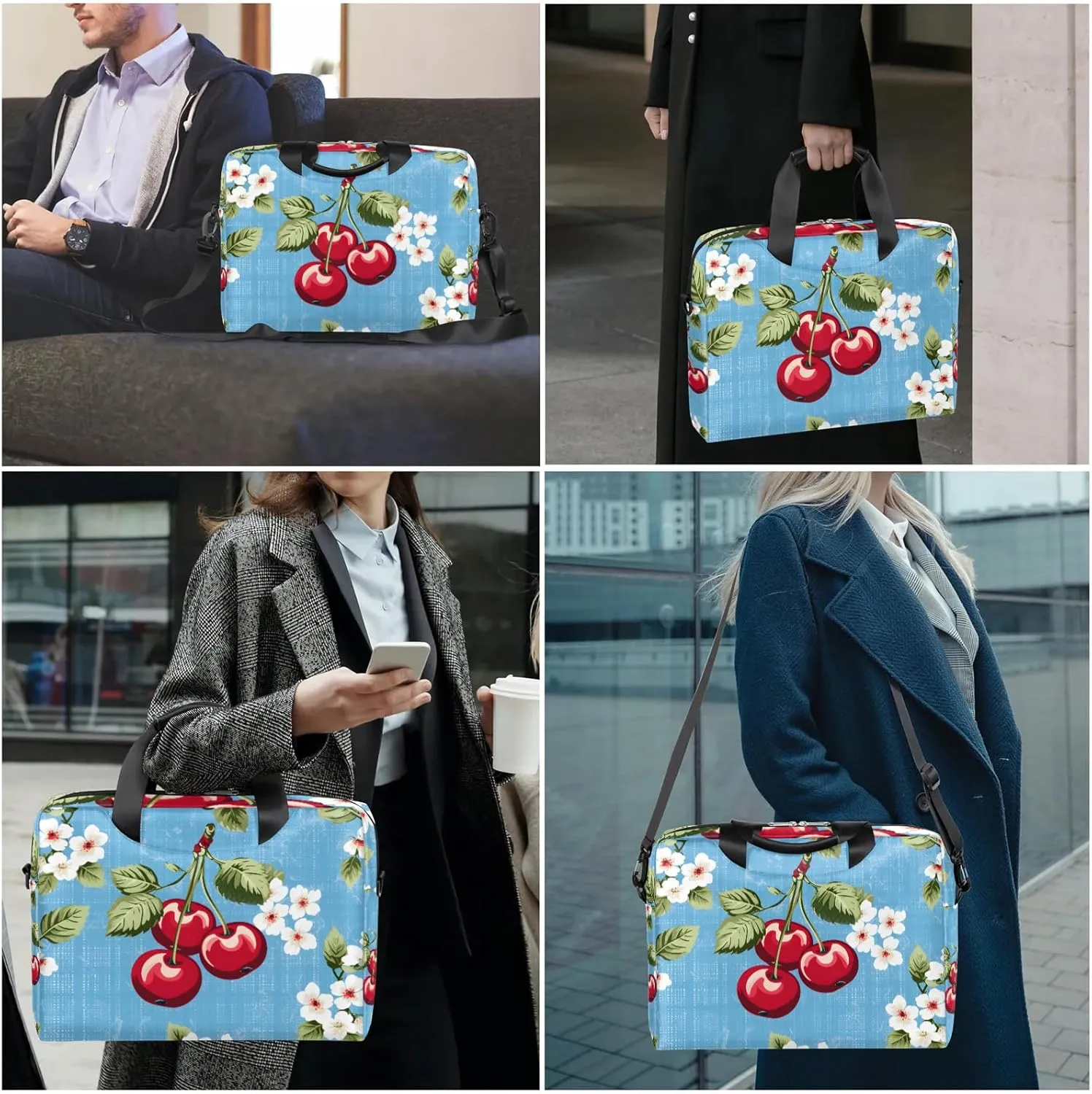 15.7 Inch Laptop Bag Computer Bag for Women Men Laptop Carrying Case with Adjustable Shoulder Strap