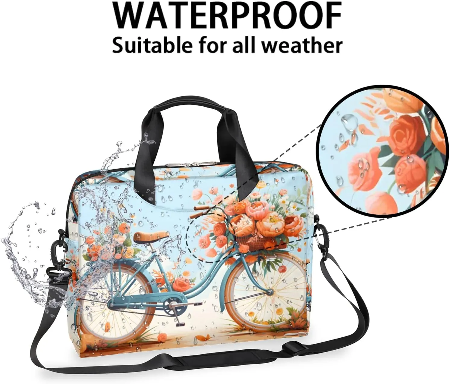 15.7 Inch Laptop Bag Computer Bag for Women Men Laptop Carrying Case with Adjustable Shoulder Strap