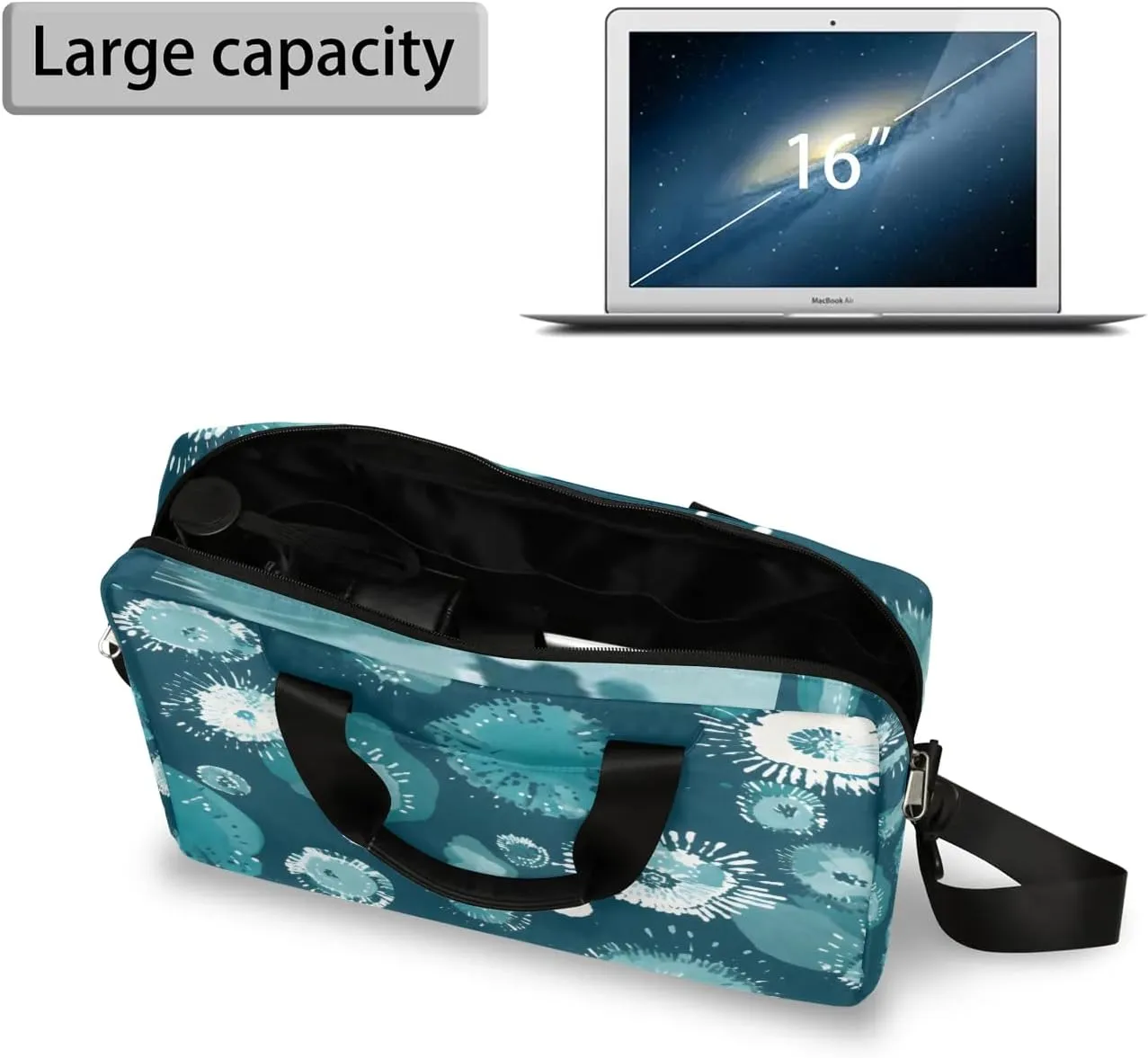 15.7 Inch Laptop Bag Computer Bag for Women Men Laptop Carrying Case with Adjustable Shoulder Strap