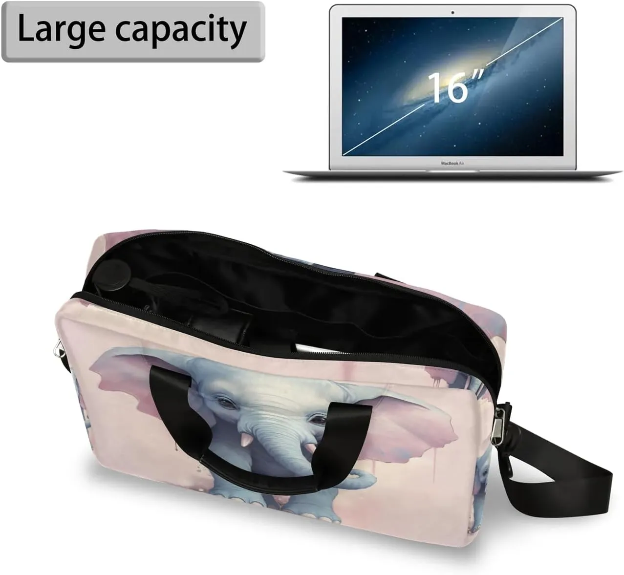 15.7 Inch Laptop Bag Computer Bag for Women Men Laptop Carrying Case with Adjustable Shoulder Strap