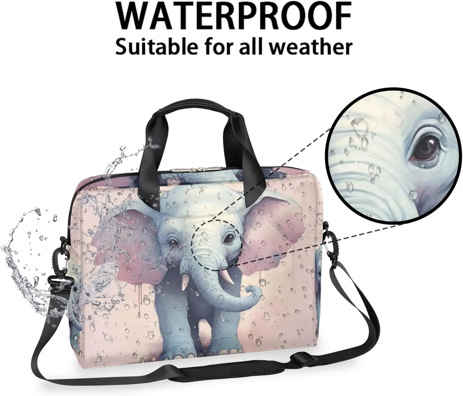 15.7 Inch Laptop Bag Computer Bag for Women Men Laptop Carrying Case with Adjustable Shoulder Strap