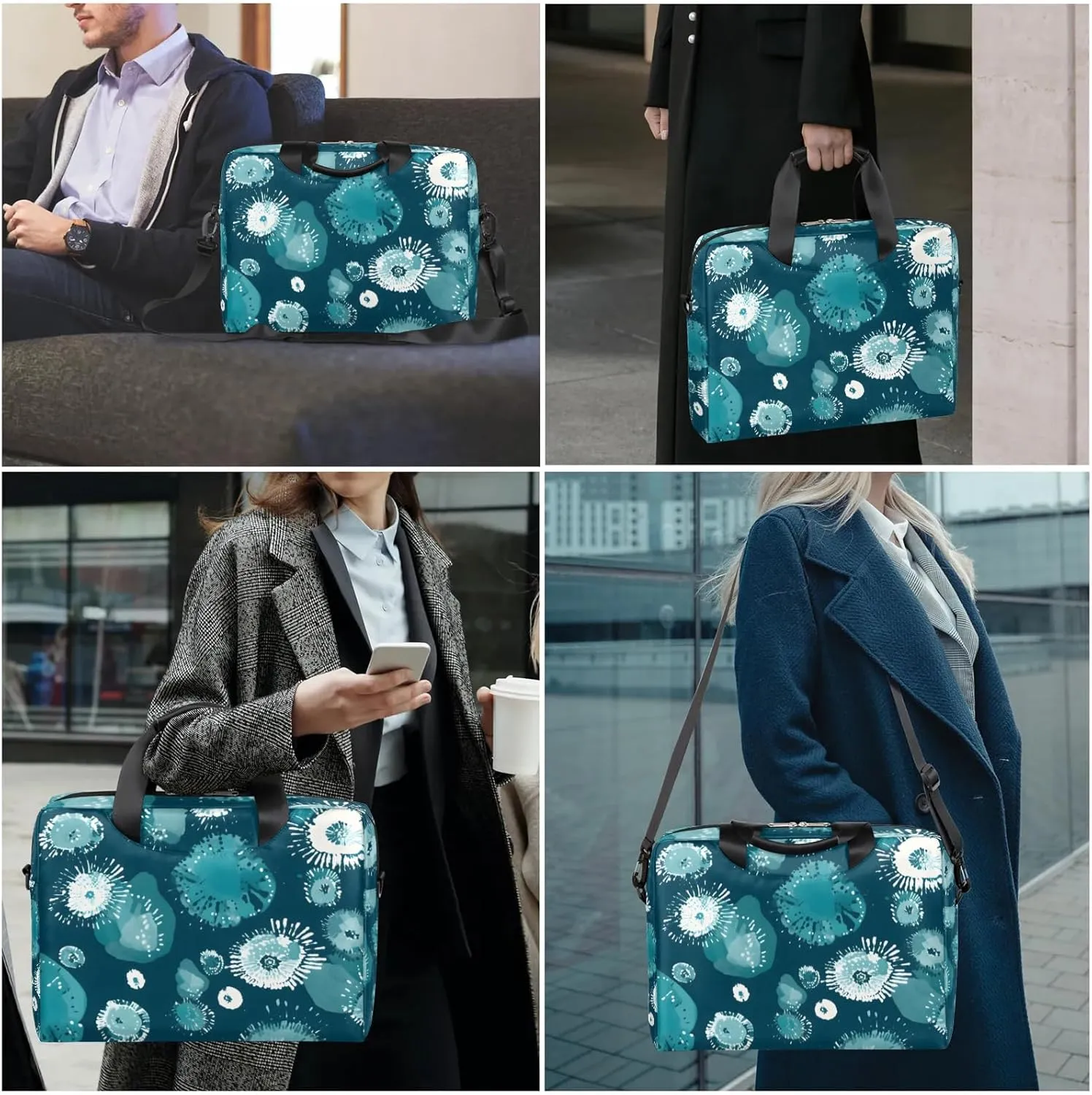 15.7 Inch Laptop Bag Computer Bag for Women Men Laptop Carrying Case with Adjustable Shoulder Strap