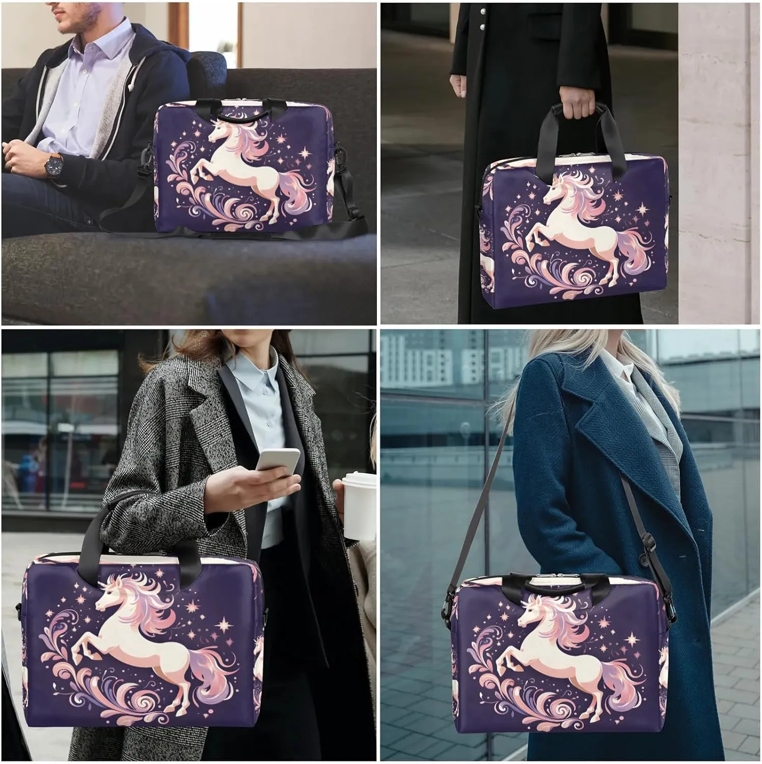 15.7 Inch Laptop Bag Computer Bag for Women Men Laptop Carrying Case with Adjustable Shoulder Strap