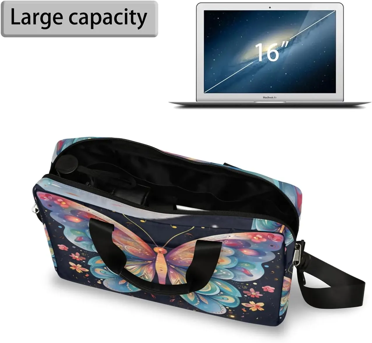 15.7 Inch Laptop Bag Computer Bag for Women Men Laptop Carrying Case with Adjustable Shoulder Strap