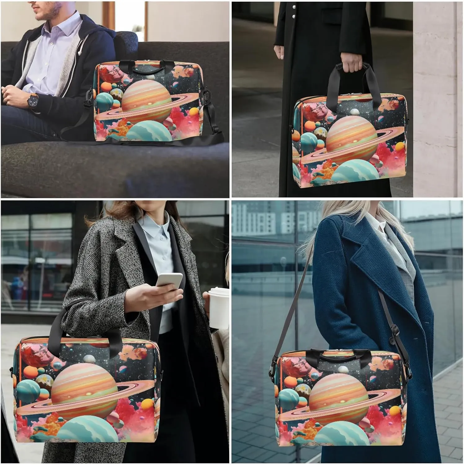 15.7 Inch Laptop Bag Computer Bag for Women Men Laptop Carrying Case with Adjustable Shoulder Strap