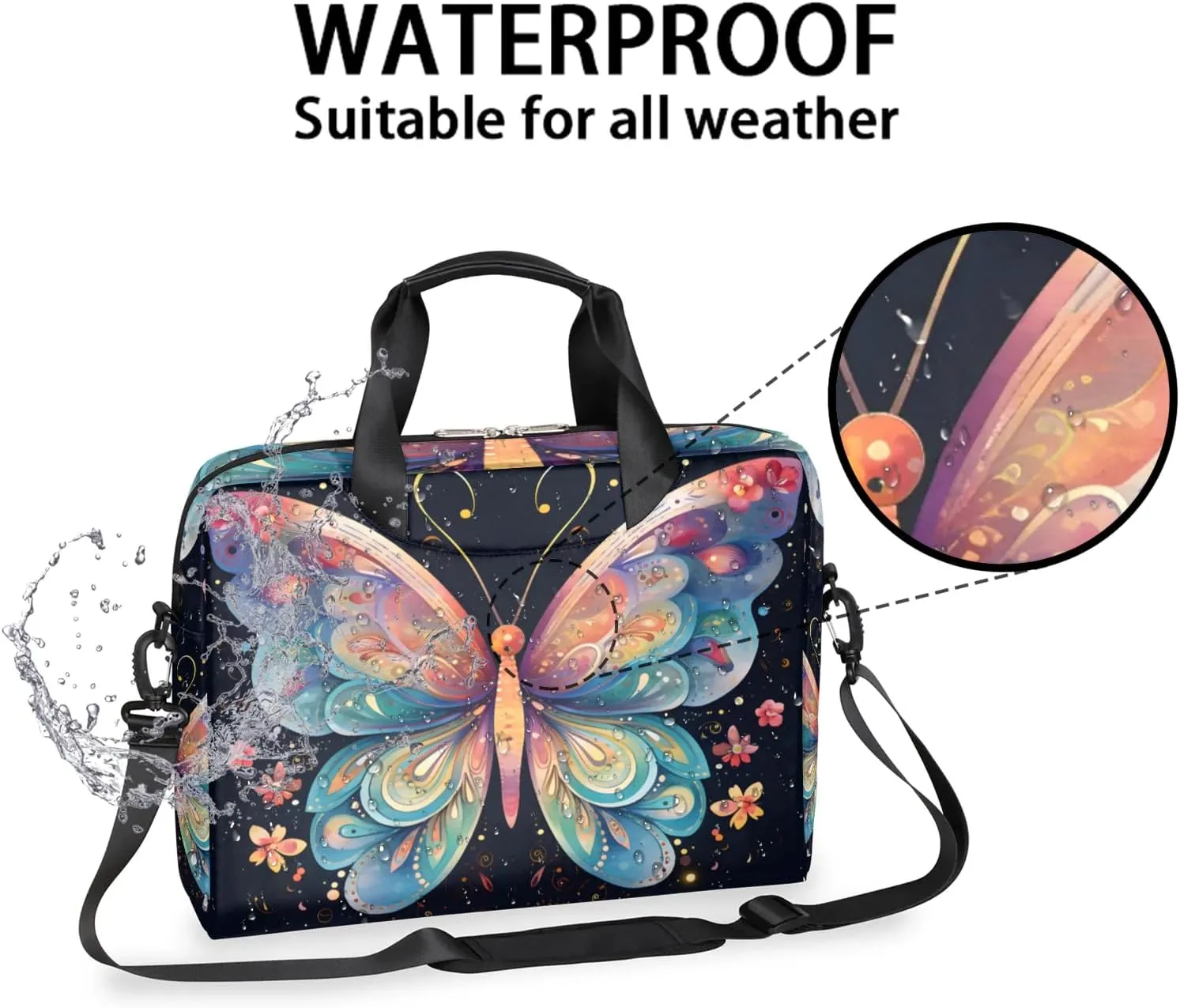 15.7 Inch Laptop Bag Computer Bag for Women Men Laptop Carrying Case with Adjustable Shoulder Strap