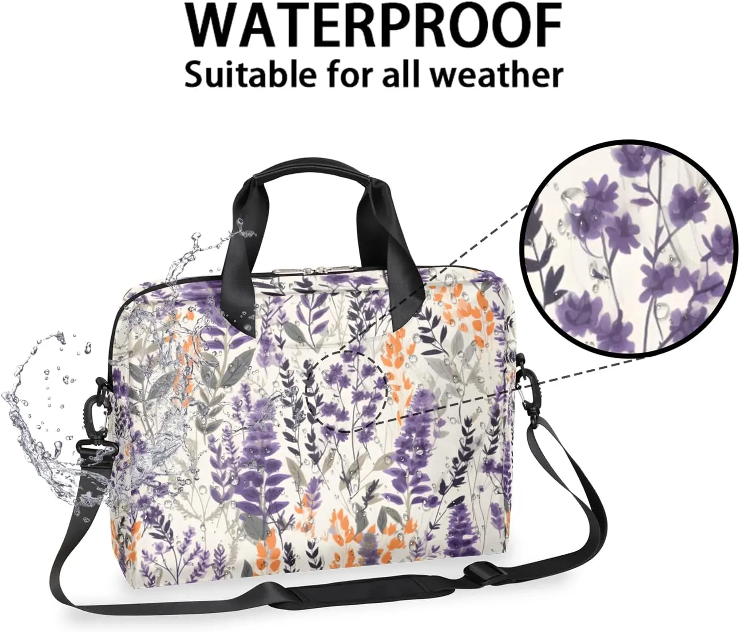 15.7 Inch Laptop Bag Computer Bag for Women Men Laptop Carrying Case with Adjustable Shoulder Strap