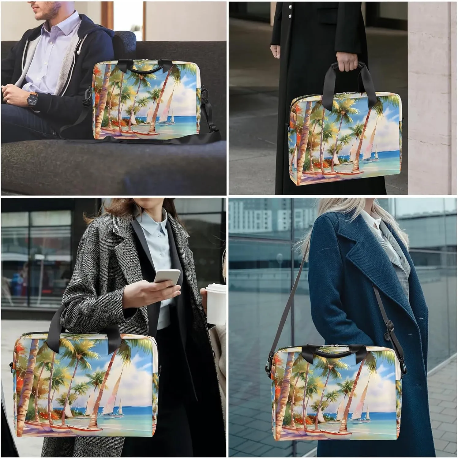15.7 Inch Laptop Bag Computer Bag for Women Men Laptop Carrying Case with Adjustable Shoulder Strap