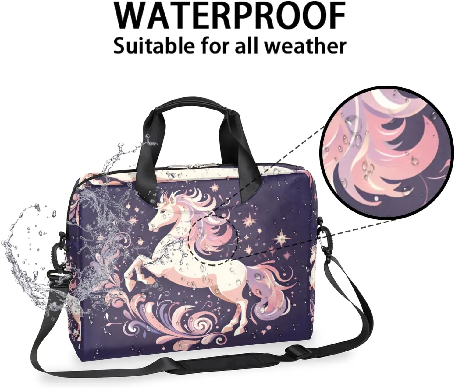 15.7 Inch Laptop Bag Computer Bag for Women Men Laptop Carrying Case with Adjustable Shoulder Strap