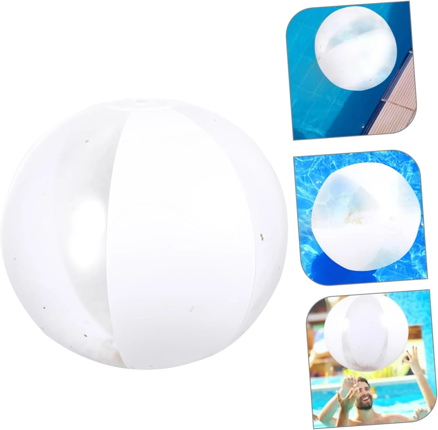 15pcs Inflatable Beach Sequin Pool Games Sand Beach Toys for Boys and Girls Adults Material Fun Activity