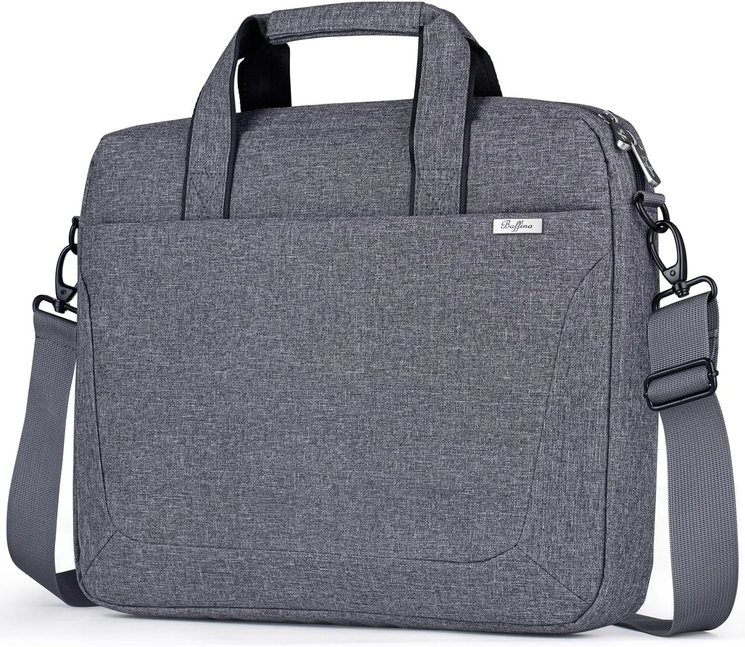 17 17.3 Inch Laptop Shoulder Bag for Men Women,Waterproof Computer Carrying Case Messenger Bag with Strap for 17"-18" HP Dell,Laptop Briefcase for Office business Travel College School,Grey