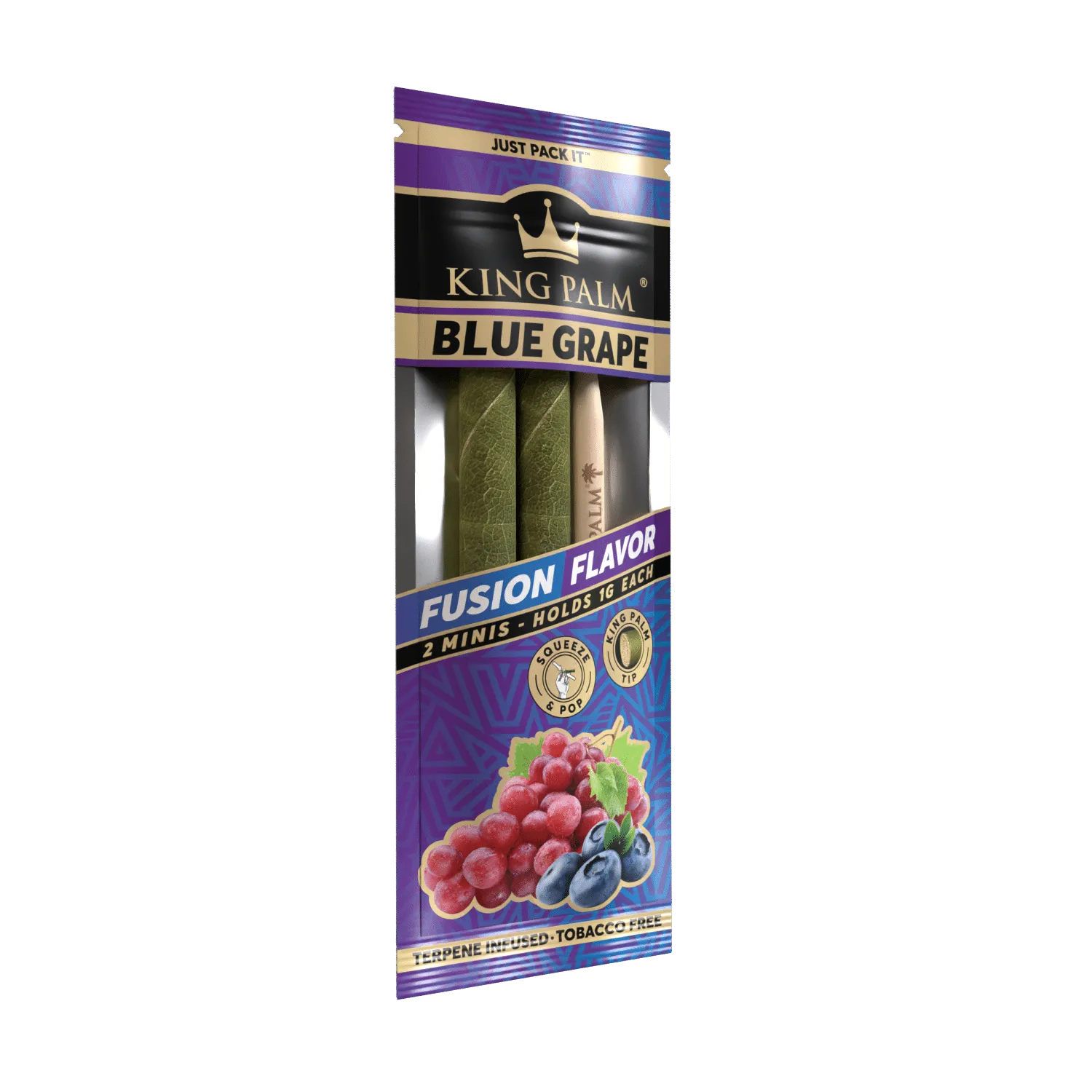 2 Mini Rolls - Blue Grape - Display Box - 20 Units Per Display