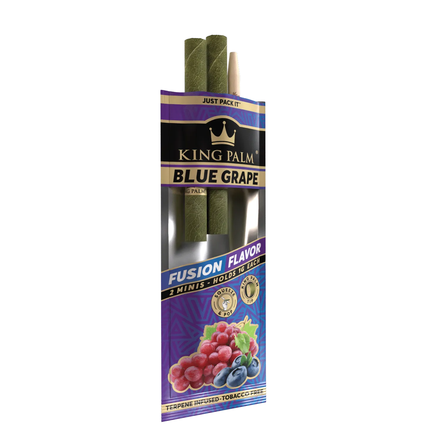 2 Mini Rolls - Blue Grape - Display Box - 20 Units Per Display