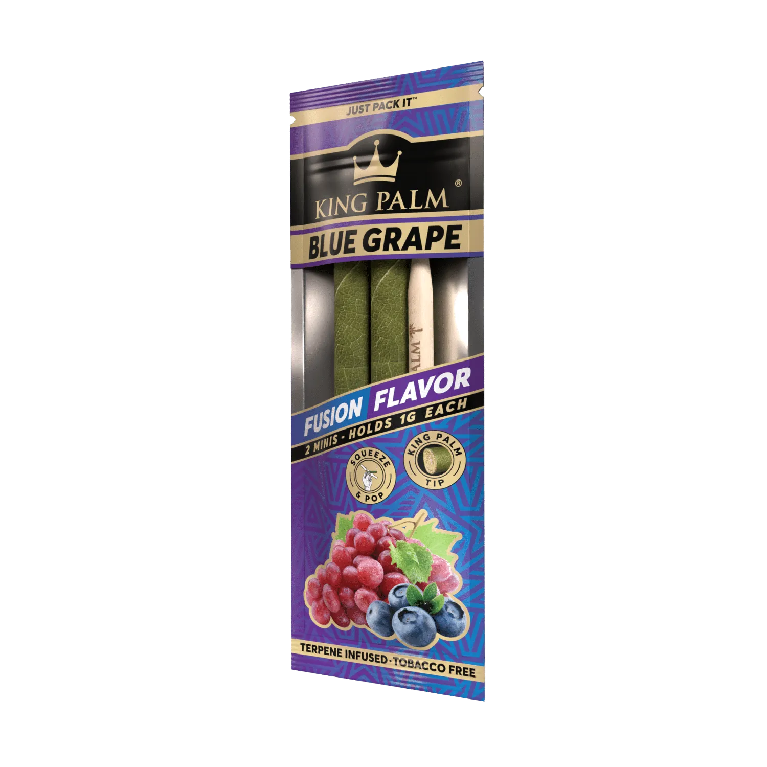 2 Mini Rolls - Blue Grape - Display Box - 20 Units Per Display