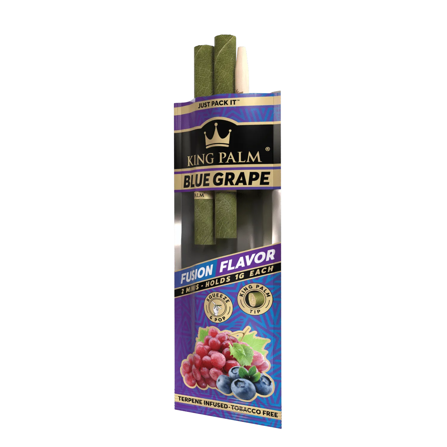 2 Mini Rolls - Blue Grape - Display Box - 20 Units Per Display