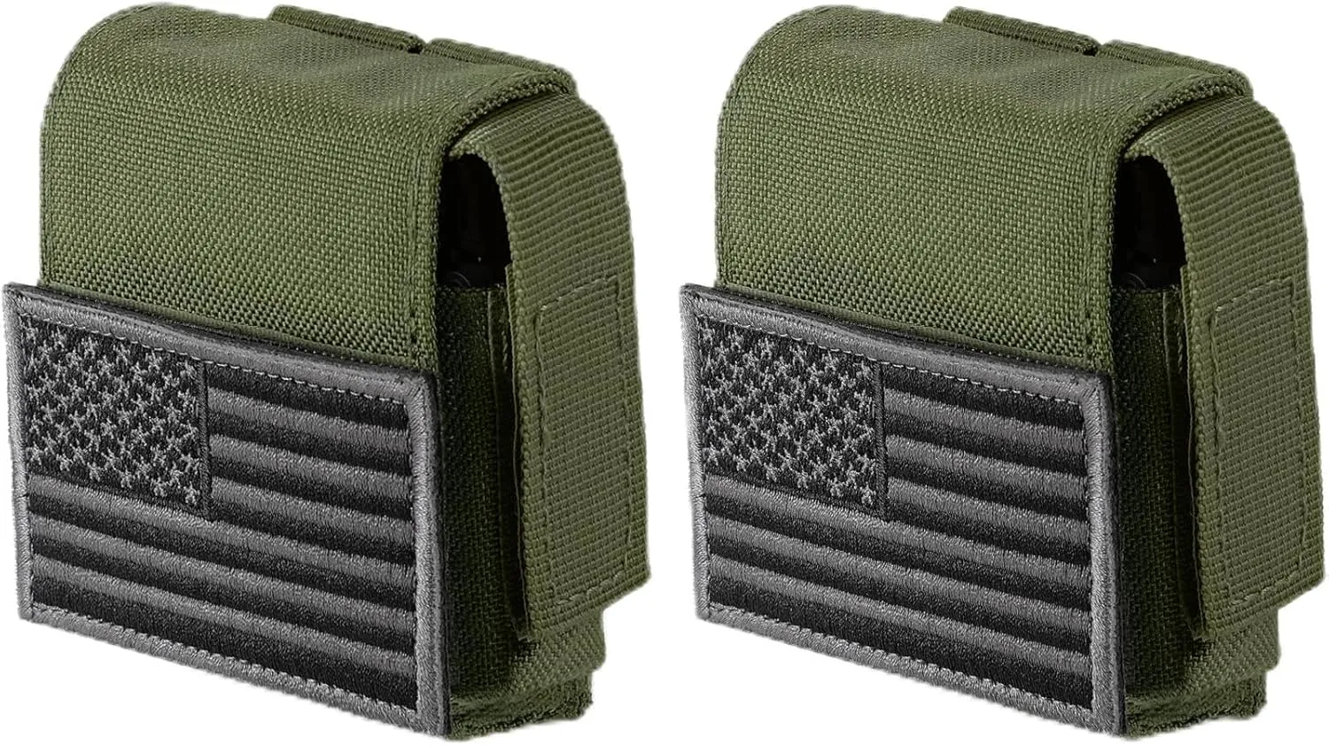 2 Pack Tactical Pouches, Molle EDC Compact Pouch Small Utility Pouch Accessories Battery Cigarette Case Card Holder Lighter Slot Mini Cigar Belt Waist Pack