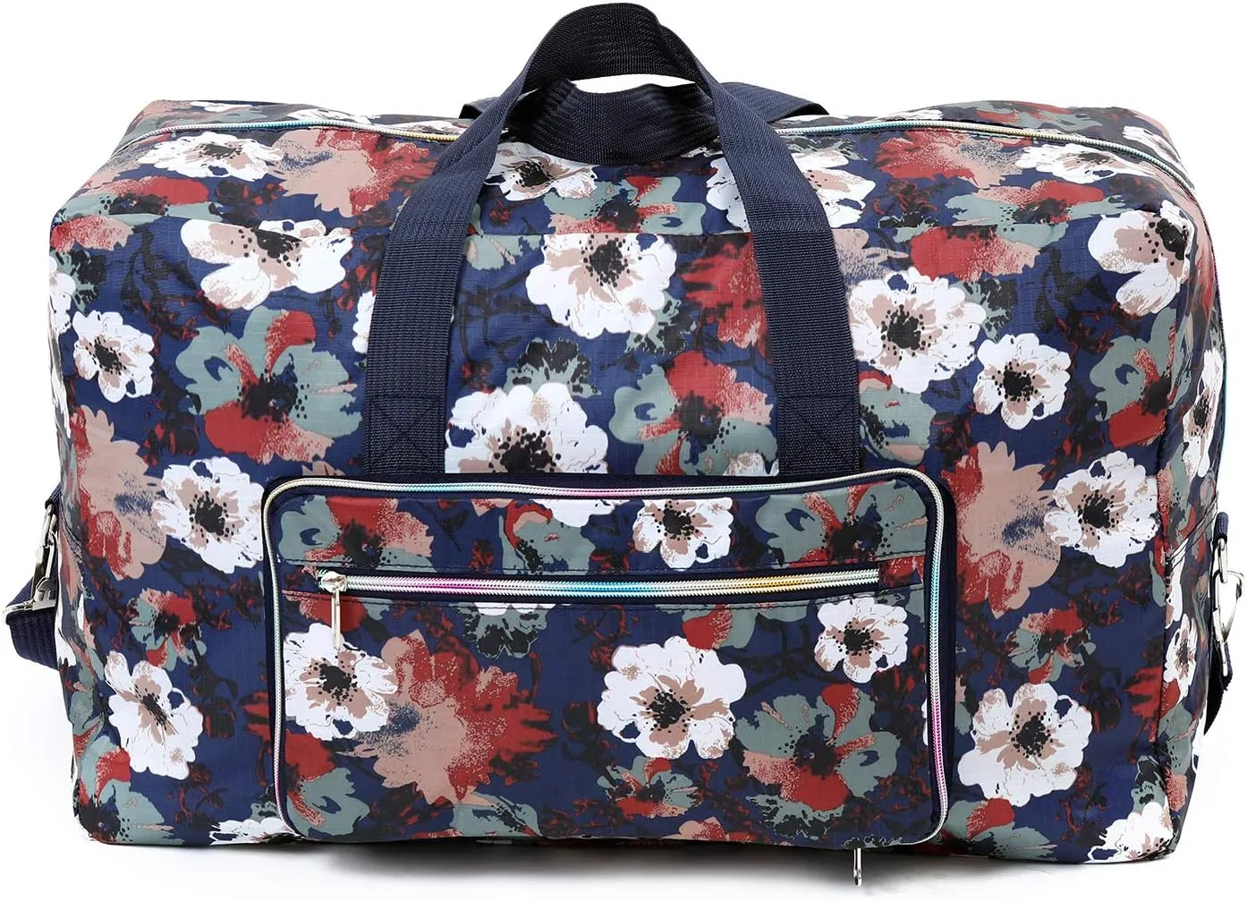 22" Foldable Large Travel Duffel Duffle Bag Sports Gym Tote Bag For Women Overnight Carryon Weekend Bag Shoulder Bag Water Resistant