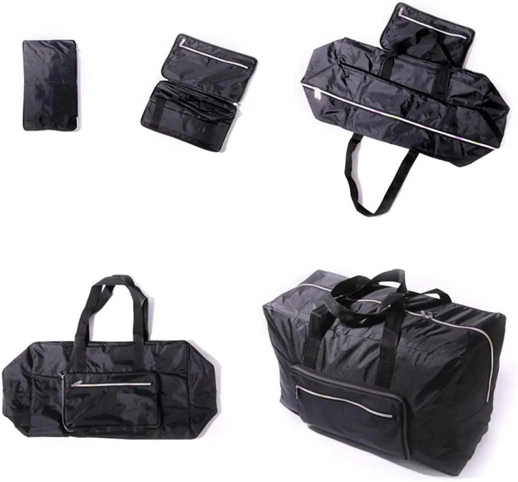 22" Foldable Large Travel Duffel Duffle Bag Sports Gym Tote Bag For Women Overnight Carryon Weekend Bag Shoulder Bag Water Resistant
