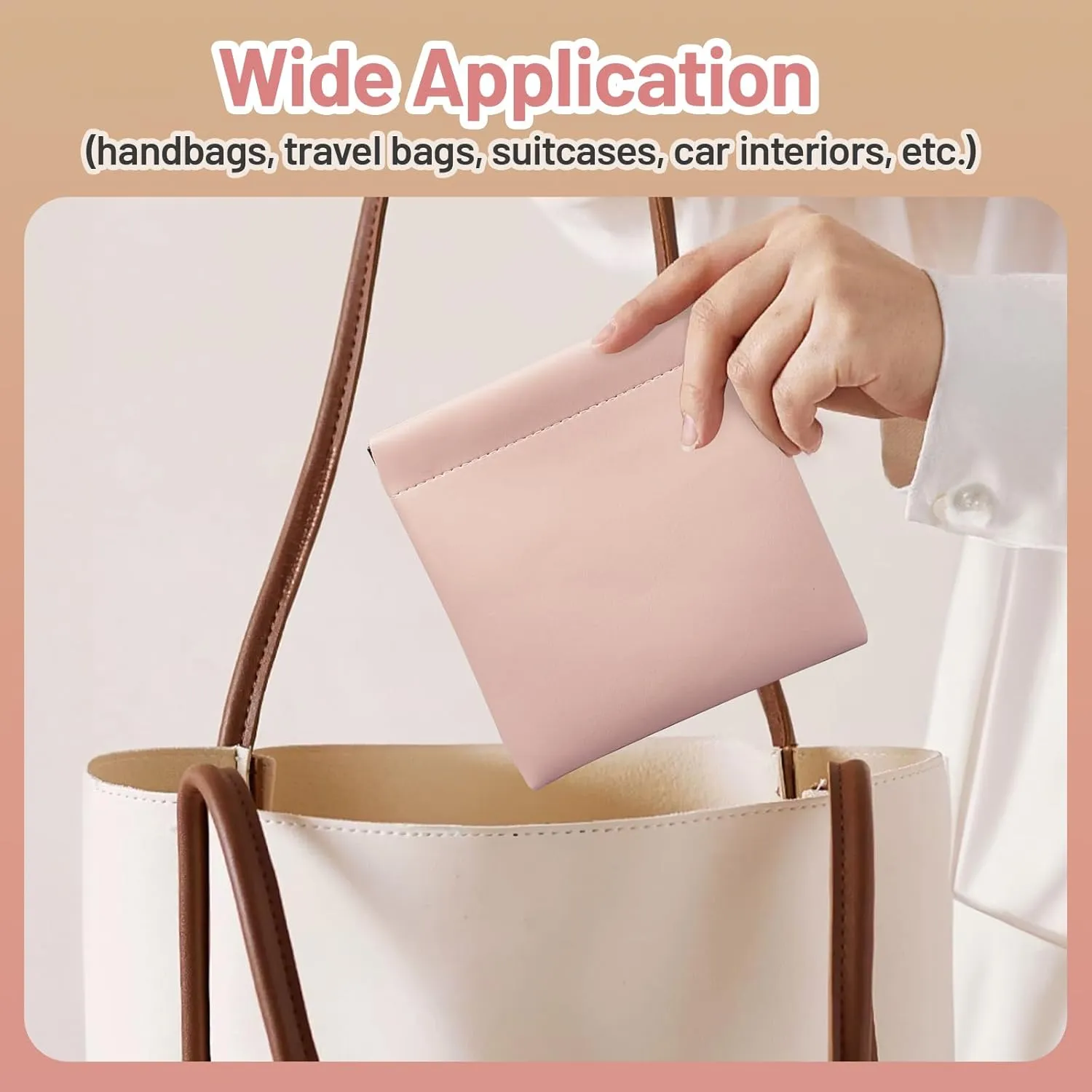 4.72″x4.72″ Small Pouches for Purse, 8PCS Cute Snap Closure Storages, Mini Organizer for Inside Large Makeup Bag, Organize Cosmetic, Lipstick, Jewelry, Coins in Women's Handbag/Tote/Travel