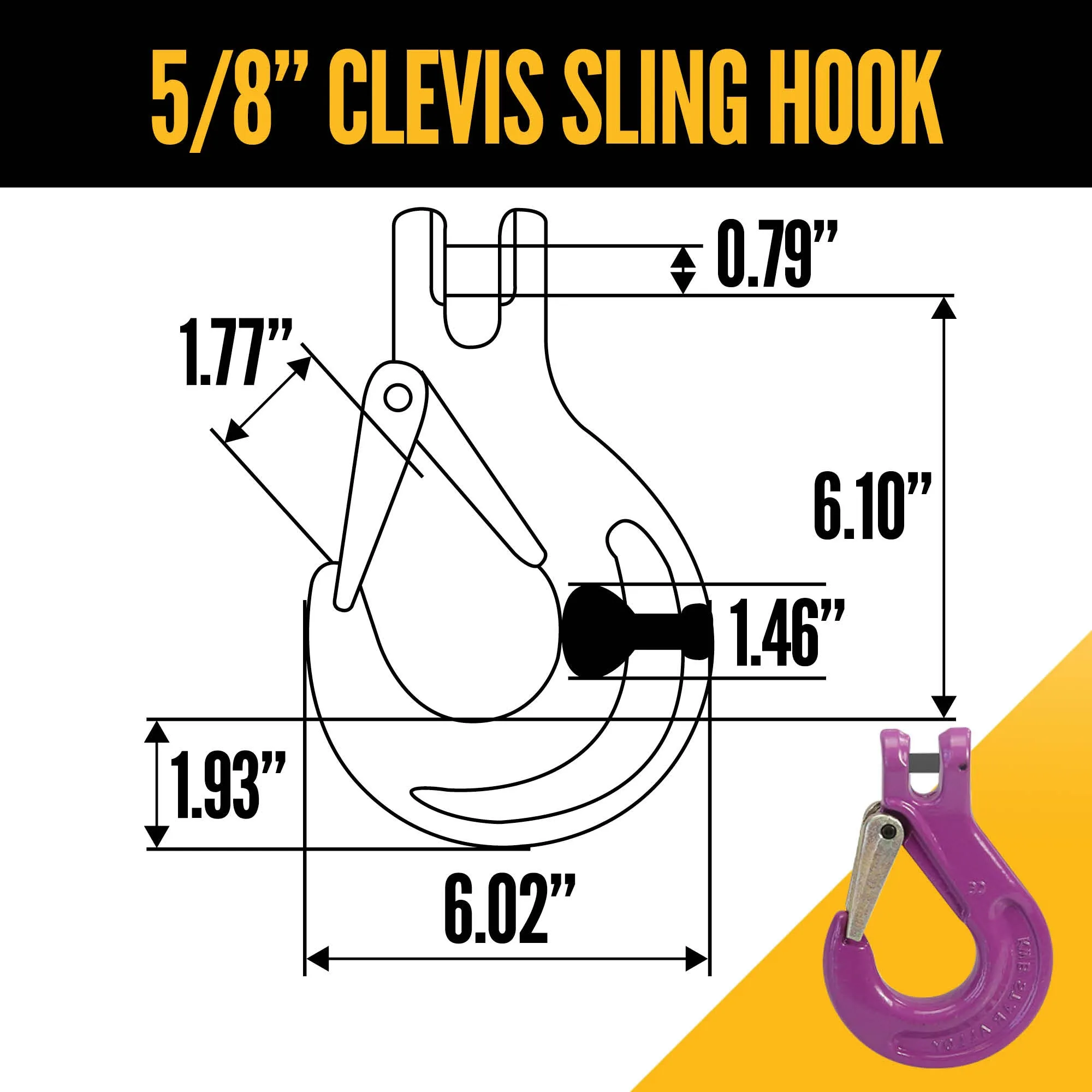 5/8" x 20' - Adjustable 3 Leg Chain Sling w/ Sling Hooks - Grade 100