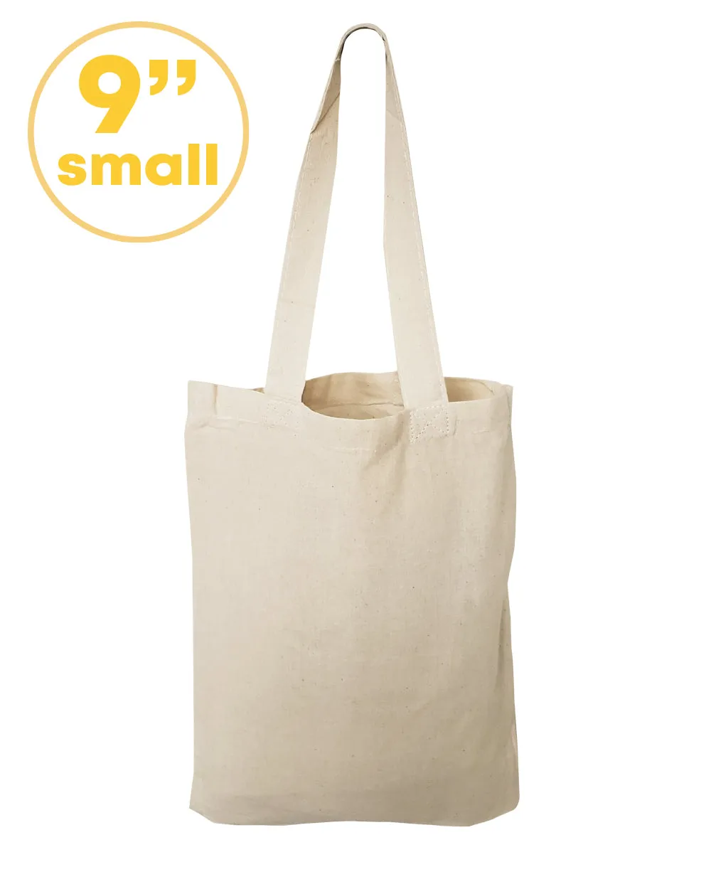 9 in Small Cotton Tote Bag / Favor Gift Bags