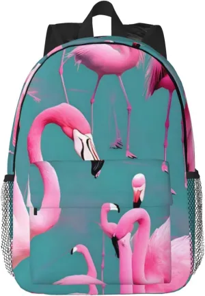 A Flock Of Flamingos 15in Laptop Bag, Men Women Adjustable Shoulder Strap Outdoor Travel Gym Bag