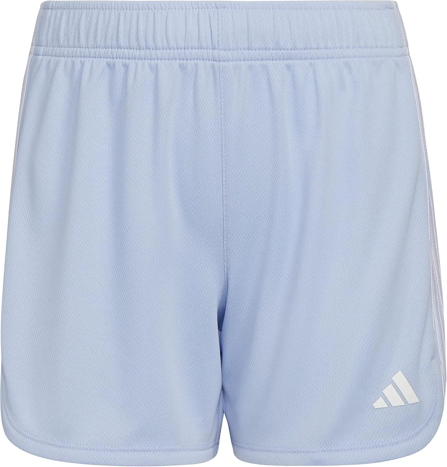 adidas Girls' Big Aeroready 3-Stripe Pacer Mesh Short
