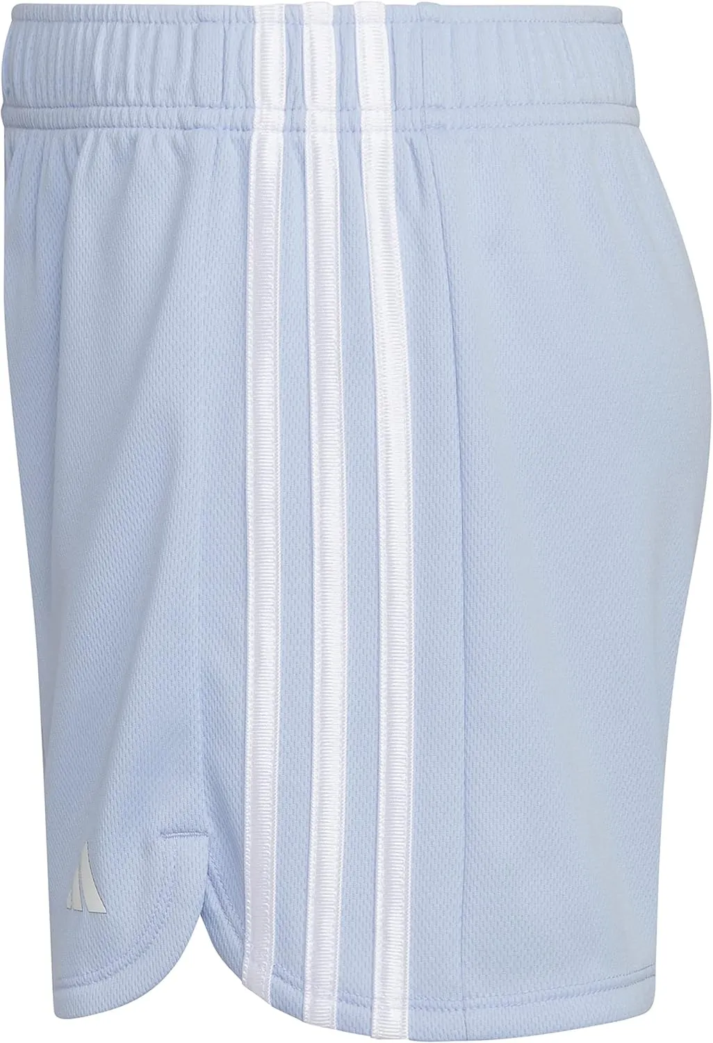 adidas Girls' Big Aeroready 3-Stripe Pacer Mesh Short