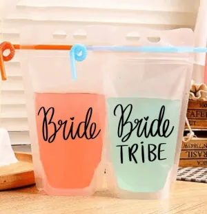 Adult Drink Pouch Bride Tribe Bridal Party