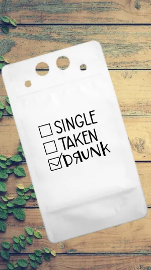 Adult Drink Pouch Single Taken Drunk
