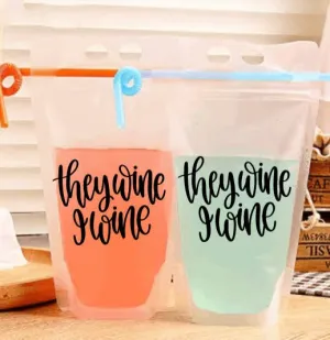 Adult Drink Pouch They Wine , I wine