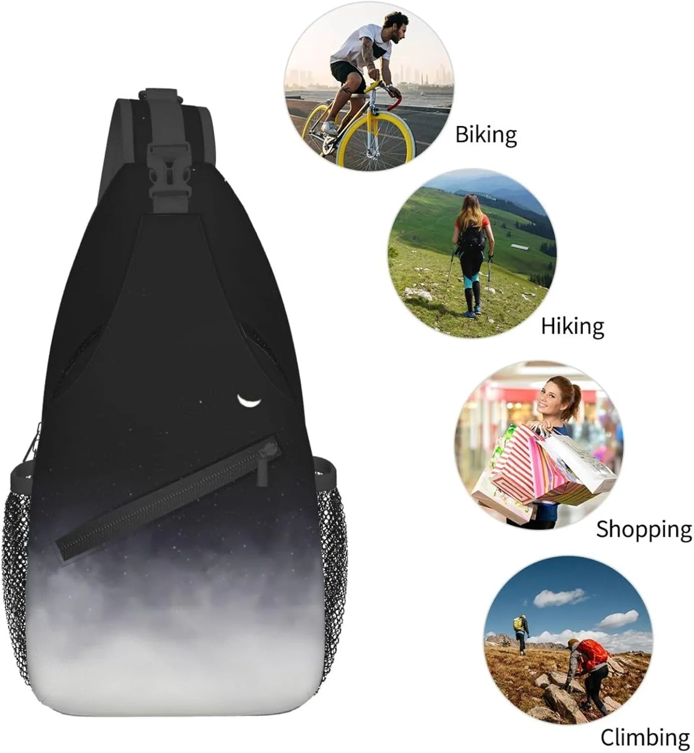 After We Die Chest Sling Bag Crossbody Shoulder Backpack Bag Gym Cycling Travel Hiking Daypack Cross Bag