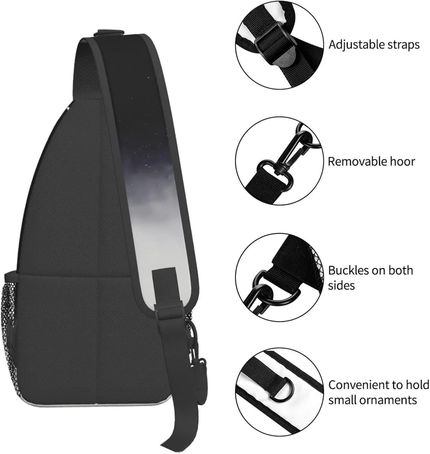 After We Die Chest Sling Bag Crossbody Shoulder Backpack Bag Gym Cycling Travel Hiking Daypack Cross Bag