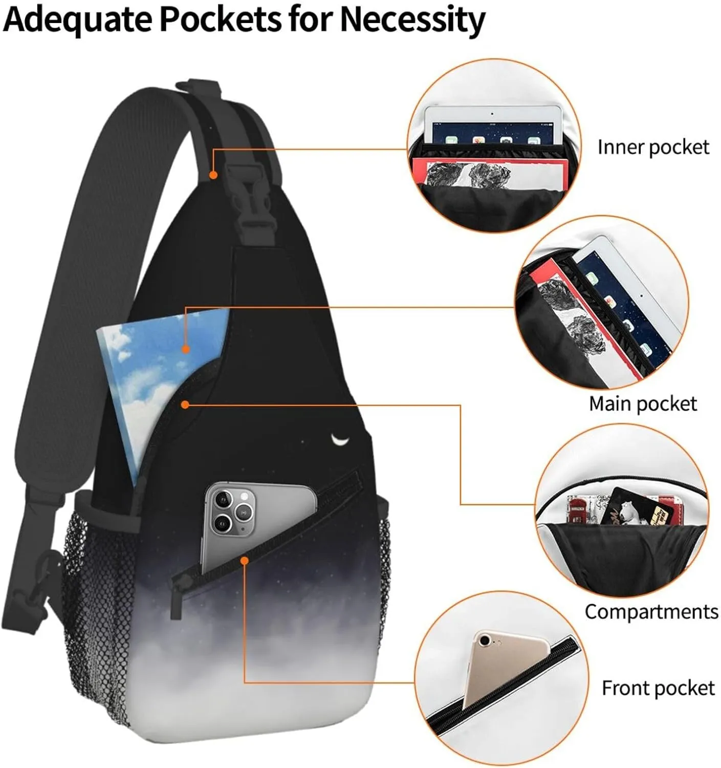 After We Die Chest Sling Bag Crossbody Shoulder Backpack Bag Gym Cycling Travel Hiking Daypack Cross Bag